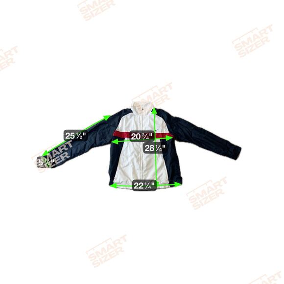 VTG Nike Athletic Dept Windbreaker Jacket Red White Blue Mens XL 2000s Y2K - Picture 8 of 8